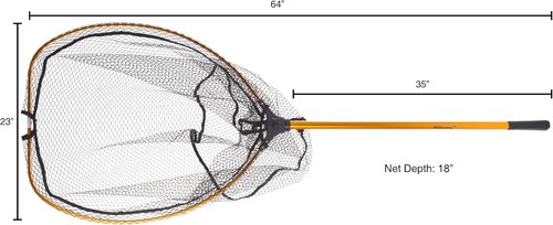 Fishing Net with Telescoping Handle- Collapsible and Adjustable Landing Net with Corrosion Resistant Handle and Carry Bag