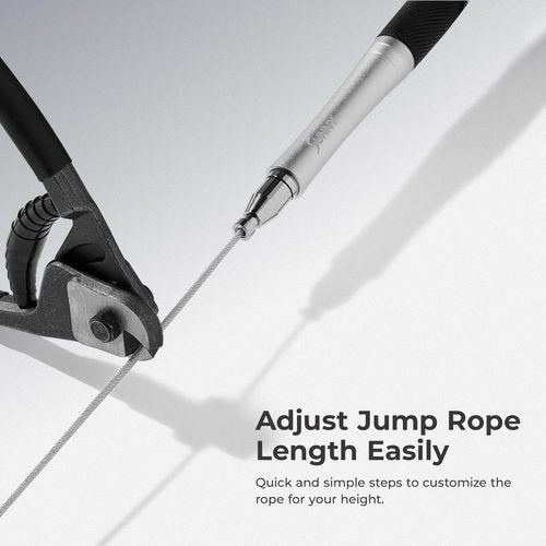 Sunny Health & Fitness Exercise Speed Jump Rope for Training, Enhancing Endurance, & Coordination, Exercise Rope with Durable Aluminum Handles & Easy Adjustable Design – SF-JR02-BK