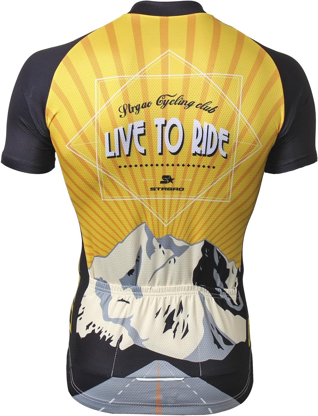 Strgao Men's Cycling Jersey Bike Short Sleeve Shirt