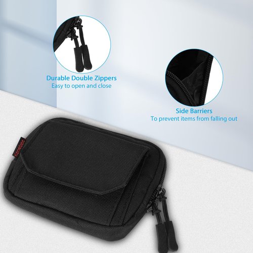 KENOBEE Duty Belt Gloves Pouch, Latex Disposable Glove Holder Convenient Carrier Pockets Waist Bag Practical Accessory for Police Officer Law Enforcement Personnel Security Firefighter Professionals