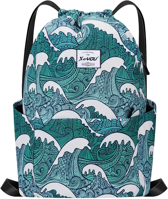 XEYOU Drawstring Sports Backpack Lightweight Gym Yoga Sackpack Shoulder Rucksack Casual Outdoor Daypack for Women and Men