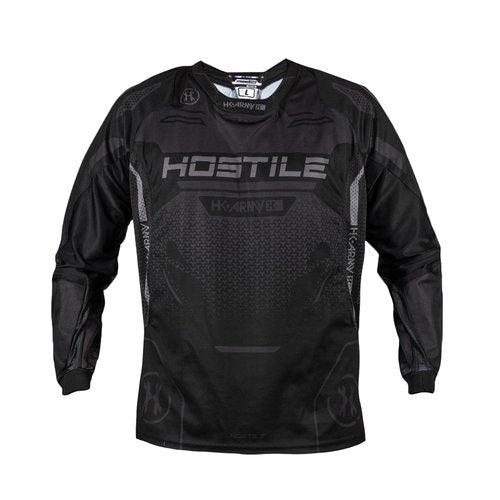 HK Army Proline Paintball Jersey for Men - Black Padded Paintball Shirt (Large)