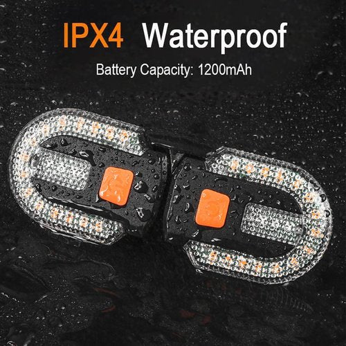 Bike Turn Signals, Bicycle Turn Signals Back with Wireless Remote Control, Rechargeable LED Rear Bike Light, IPX44 Waterproof Bike Safety Light for Night