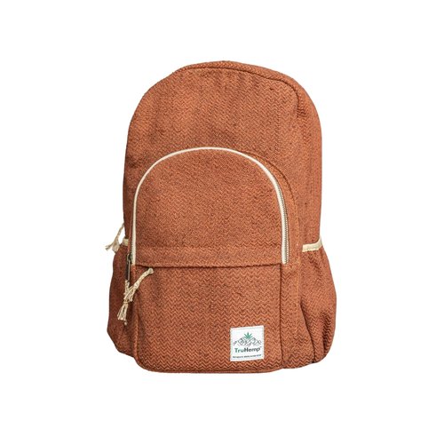 TruHemp Classic Hemp Backpack, Brown – Stylish & Durable Backpack, Comfortable Adjustable Straps, Multiple Compartments, Ideal for Travel, Hiking & Daily Use