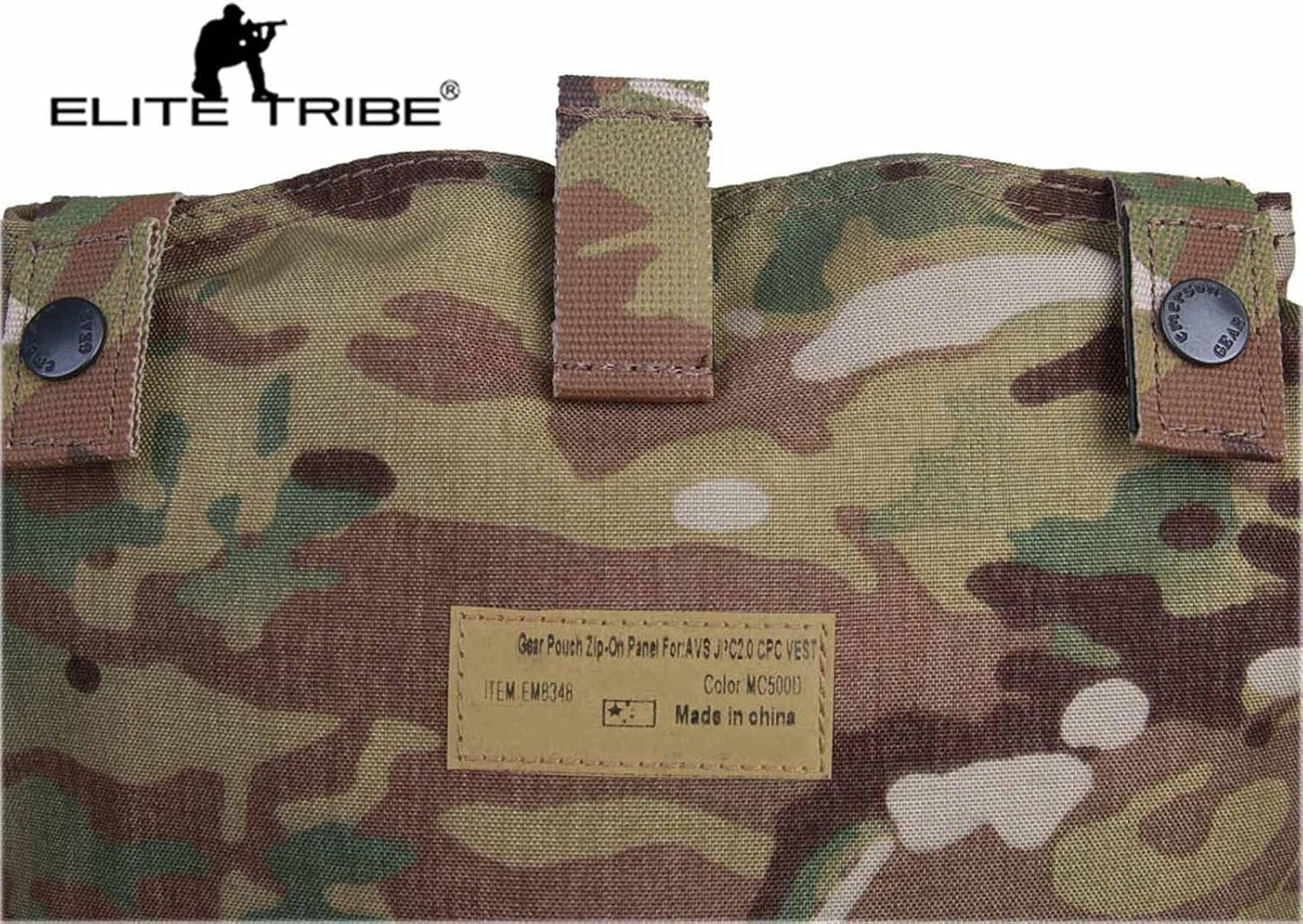 Tactical Pouch Zip-ON Panel for Vest Plate Carrier AVS JPC2.0 CPC Gear