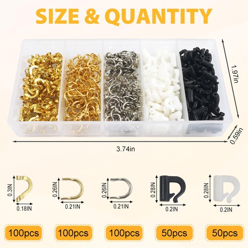Fishing Spinner Clevis Kit,400pcs Easy Spin Spinner Clevis Quick Change Spinner Blades Clevis Folded Clevis for Lure Making Supplies Walleye Spinner Rig Crawler Harness Spinner Making Clevis