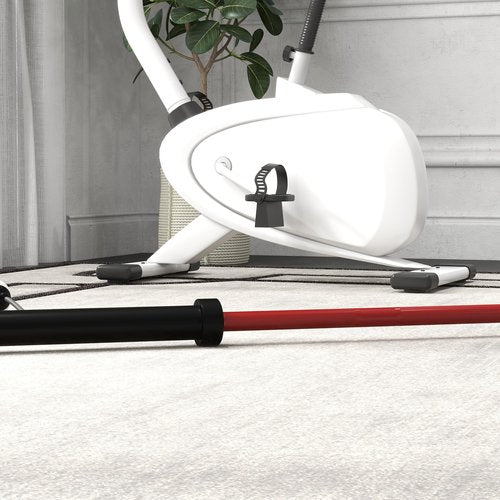 Soozier 7.2ft Barbell Bar, 2 Inch Weight Bar, 44 lbs with Rotating Sleeves and Non-Slip Knurling Grip, 1500lbs Weight Capacity for Weightlifting & Strength Training, Red