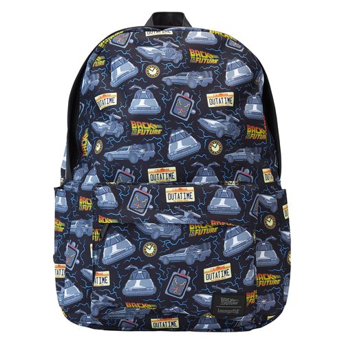 Loungefly Universal Back to The Future 40th Anniversary Nylon Full-Size Backpack