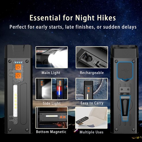 Versatile Trekking Pole with Accessories - Ideal for Hiking with Excellent Foam Grip Lightweight, Durable Tungsten Carbon Tip. Adjustable Length, Collapsible, Internal Storage, Canvas Carry Bag
