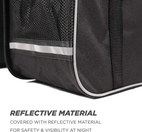 EBIKELING Bike Rack Bag - 28L Waterproof & Reflective Stripe Bicycle Rear Rack Bag, Durable & Secure for Commuting & Cycling Enthusiasts