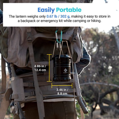 4-Pack Camping Lanterns with 30 LED Bulbs, 1000LM 2-Pack LED Camping Lanterns with 4 Light Modes and IPX4 Water Resistance