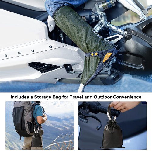Rain Shoe Covers Waterproof Rain Boot Shoe Cover for Men and Women (Green, XXL)