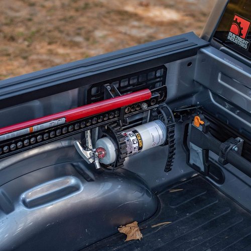 BuiltRight Industries Bedside Rack MOLLE Panel System | for Ford F-150 (2015-2024), Made in USA, Heavy Duty Steel, The Original None 4 Piece Kit 2015-2020