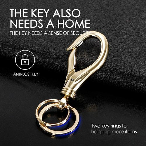 Commerce Keychain with 2 Key Rings, Office and School Heavy Duty Car Key Chain for men and women.