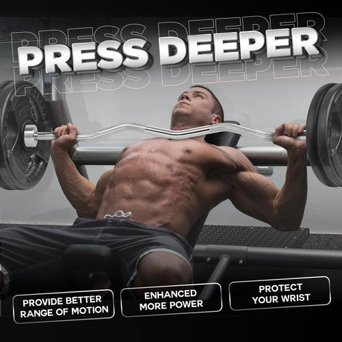 Yes4All Metal Olympic Barbell Curl Bar 200 lbs - Elevate Your Strength Training