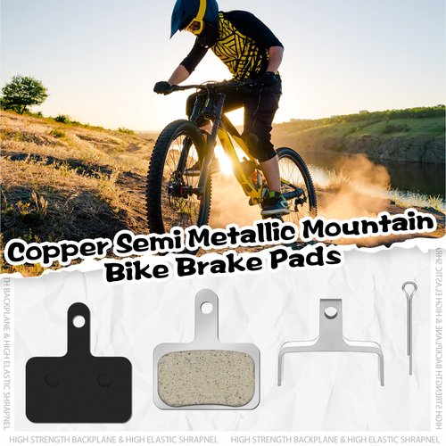 Datanly 25 Pairs Bike Brake Pads, Bicycle Disc Brake Pads Compatible with TRP Tektro Shimano, Mt200 M355 M446 M447 M315 M365 Mt500, MTB Bicycle Disc Ebike Brake Pads with Installation Tools