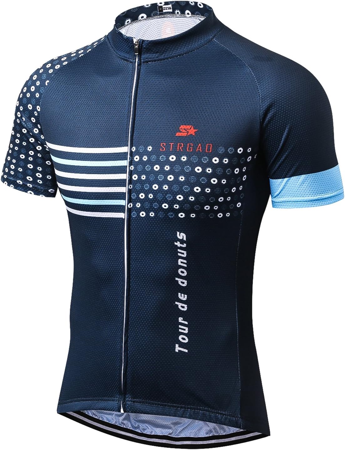 Strgao Men's Cycling Jersey Bike Short Sleeve Shirt