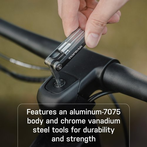 Topeak Nano 9 Multi-Tool - Compact CNC-Made Portable Tool with 9 Functions - Nano 9 (9 functions)
