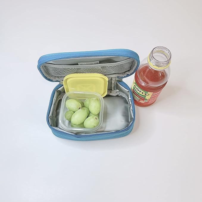 Mini Insulated Snack Bag, Lunch tote, Insulin Bag (purple)