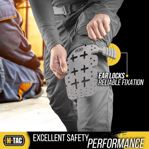 M-Tac Knee Pad Inserts for Men and Women (2 PCs) - A Pair of Knee Pads for Construction and Tactical Pants - Memory Foam Knee Pads for Work (Black)