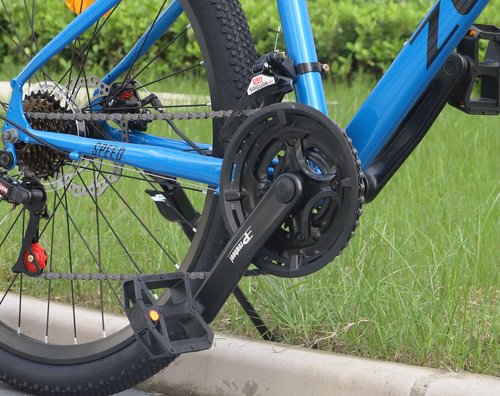 ZUKKA Bicycle Crankset Square 42-34-24 Teeth for 3x6/7/8 Speed 170mm for Mountain Bike Transmission Square Gear