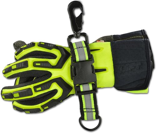 Lightning X Products Heavy-Duty Ballistic Nylon Glove Strap, Adjustable Size, Reflective Tape for Quick Access (Ideal for Firefighters, EMTs, Construction and Mechanics)