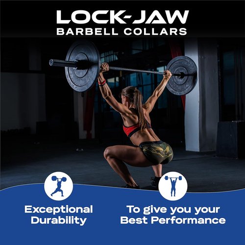Lock-Jaw OLY 2 Olympic Barbell Collar - Quick Release Barbell Clamp