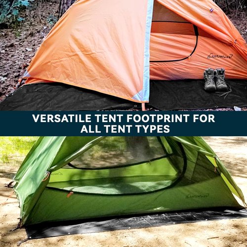Clostnature Tent Footprint for Camping - Waterproof Camping Tarp, Heavy Duty Ground Sheet, Lightweight Tent Tarp with Carry Bag, Multipurpose Outdoor Floor Mat for Hiking, Backpacking, Hammock, Picnic