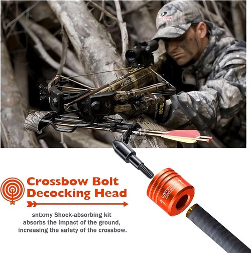 Crossbow Bolt Decocking Heads - 2 Pieces Universal Fit for Hunting and Competition Crossbow Arrows - Arrow Release for Recurve and Compound Bows& Point Crossbow Decocking Tips.
