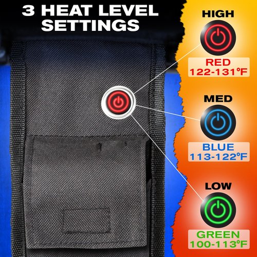 Pittman - Heated Camping Chair for Adults - The Perfect Heated Chairs for Outdoor Sports or Elevating Your Campsite. Heated Folding Chair Keeps You Warm on Cool Nights - Batteries Not Included