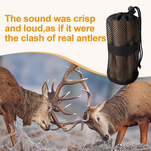 RunNico 1 Pack Rattle Bag Buck Call,Realistic Deer Antlers Rattling Sound with Storage Bag,Rattle Bag Attracting Deer for Simulate Whitetail and Hunting Gear