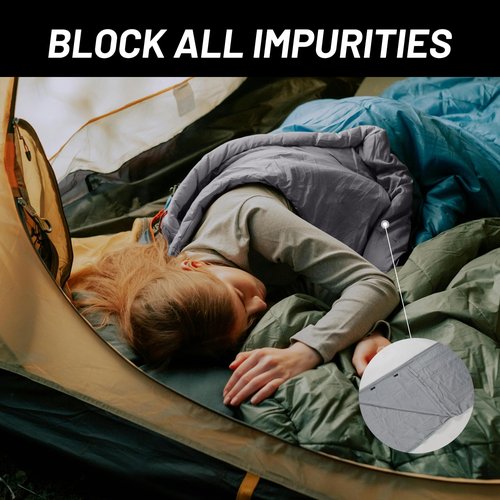 Himalaya 2-Pack Sleeping Bag Liners for Adults with Zippers, Machine Washable, Use as A Sheet, Sleep Sack Travel Camping Sheet for Backpacking, Hotel, Hostel Ultralight Sleep Bag Cover Travel