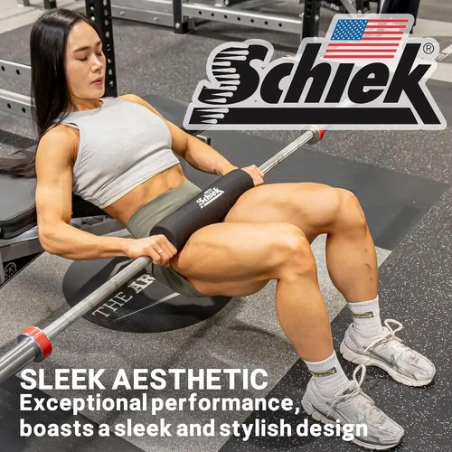 Schiek Barbell Pad - Durable Cushion Pad for Comfort and Support - for Squats, Hip Thrust and Bench Press
