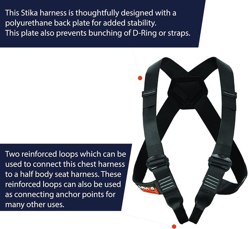Fusion Climb Stika Chest Rescue Zipline Harness 23kN Climbing Harness,Chest harness, UIAA Certificate