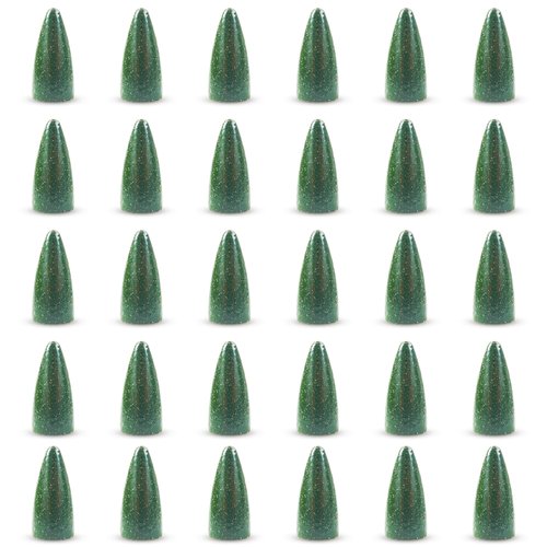 30Pcs Bullet Fishing Worm Slip Sinkers Weights - Texas Rig and Carolina Rig Weights for Bass Fishing Size 1/2oz 3/8oz 1/4oz 3/16oz 1/8oz 1/16oz (1/8oz)