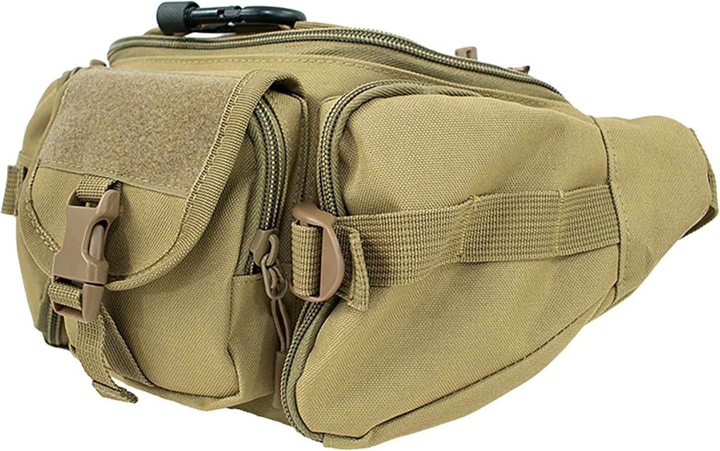 OSAGE RIVER Tactical Fanny Pack with 5 Compartments, 900D Waist Pack for Hiking, Fishing, Hunting, or Gym, Everyday Crossbody Belt Bag