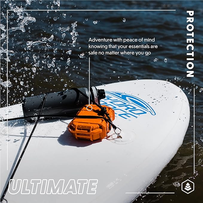 Evergreen 56 Waterproof Dry Box Protective Case with Pick & Pluck Foam - Travel Safe/Mil Spec/USA Made - for Cameras, Phones, Camping, Fishing, Hiking, Water Sports, Knives, Survival (Orange)