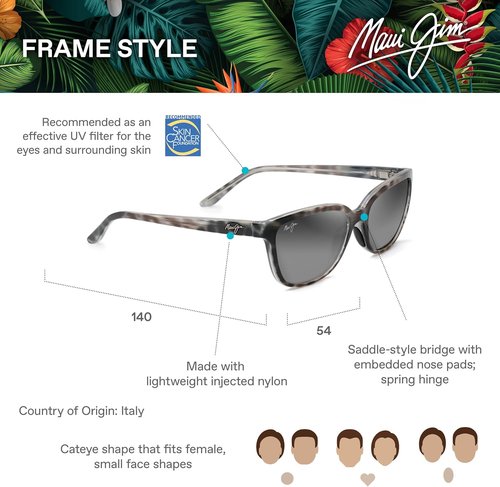 Maui Jim Women's Honi Polarized Cat Eye Sunglasses