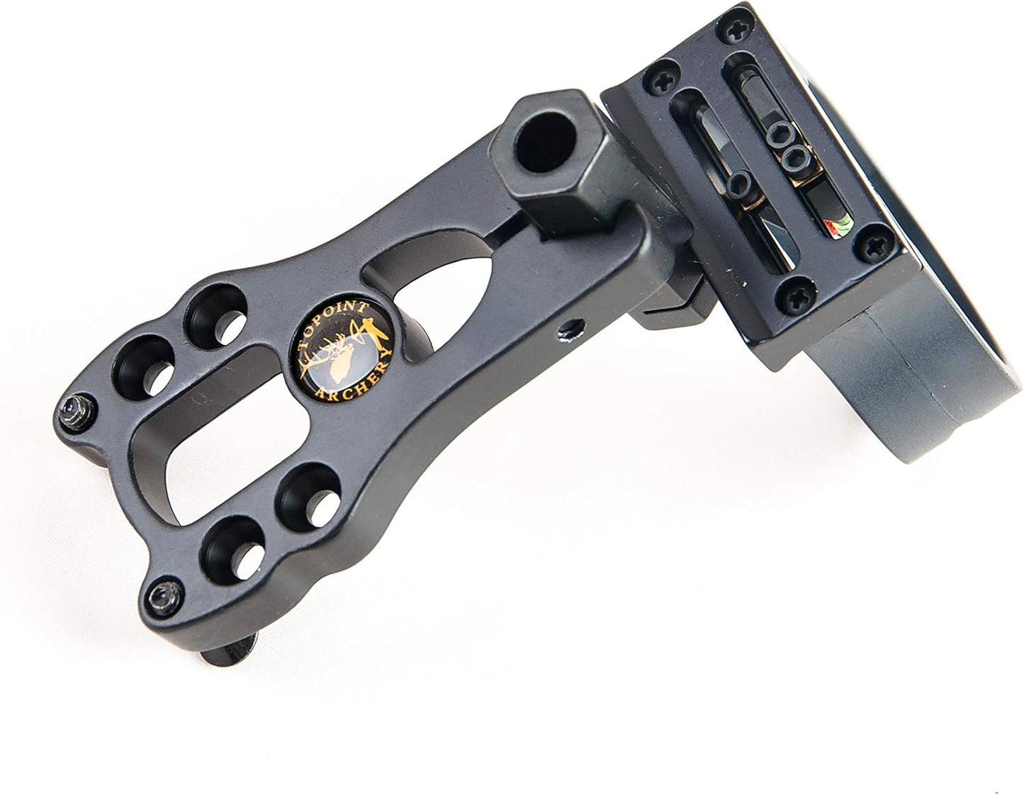 TOPOINT 3 Pin Bow Sight - Adjustable Fiber Optic, Brass Pins, Aluminum - Right/Left Handed