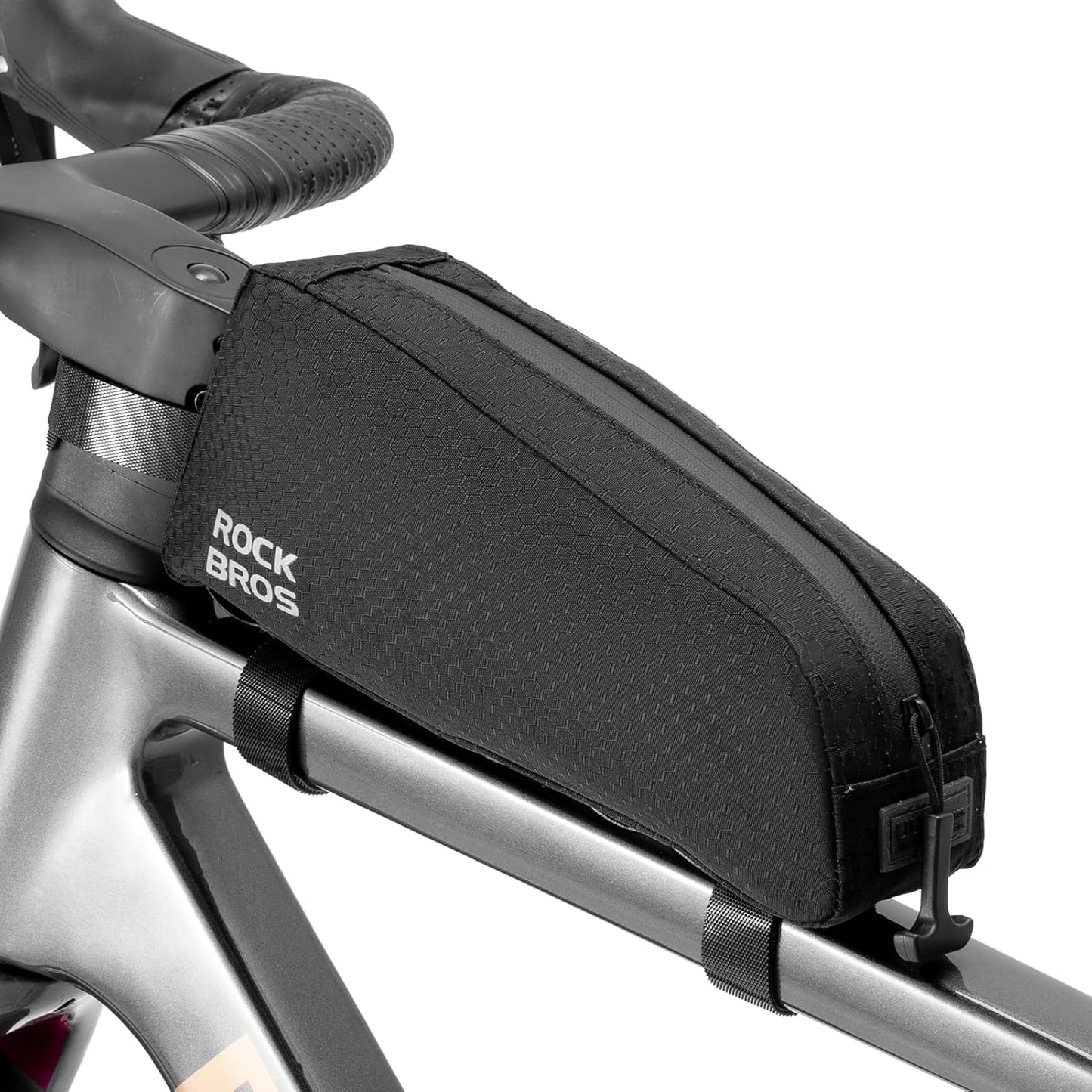 ROCKBROS Bike Top Tube Bag Bicycle Front Frame Bag Waterproof Bike Pouch Pack/Phone Bag Cycling Accessories Pouch for Mountain Road Bike Medium
