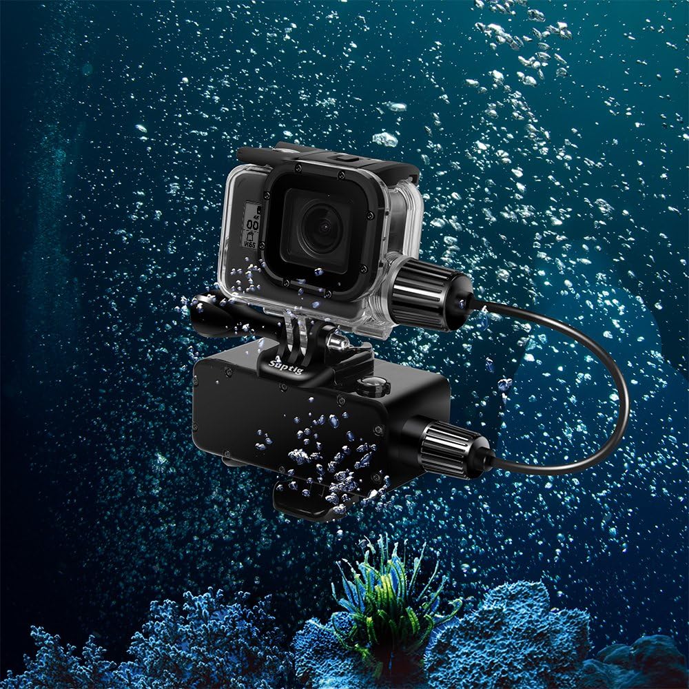 Suptig Replacement Waterproof Case Protective Housing Compatible for GoPro Hero 7 Black Hero 5 Gopro Hero 6 for Underwater Charge Use Water Resistant up to 164ft (50m)