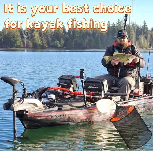 2Pcs Foldable Floating Fish Basket Fishing Basket Live Caught Fish for Kayak Fishing Accessories with Storage Bag Rubber Coated Netting and Nylon Netting Satisfy All Your Needs with Two Sizes