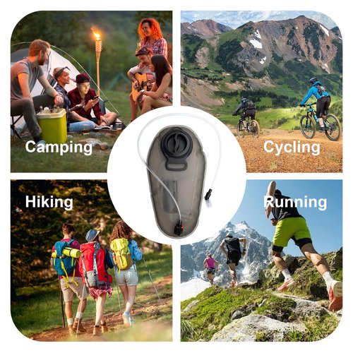 3L TPU Matte Hydration Bladder, Leak-Proof Water Reservoir for Hiking, Running & Cycling, Durable Water Pouch for Outdoor Adventures, Military Green