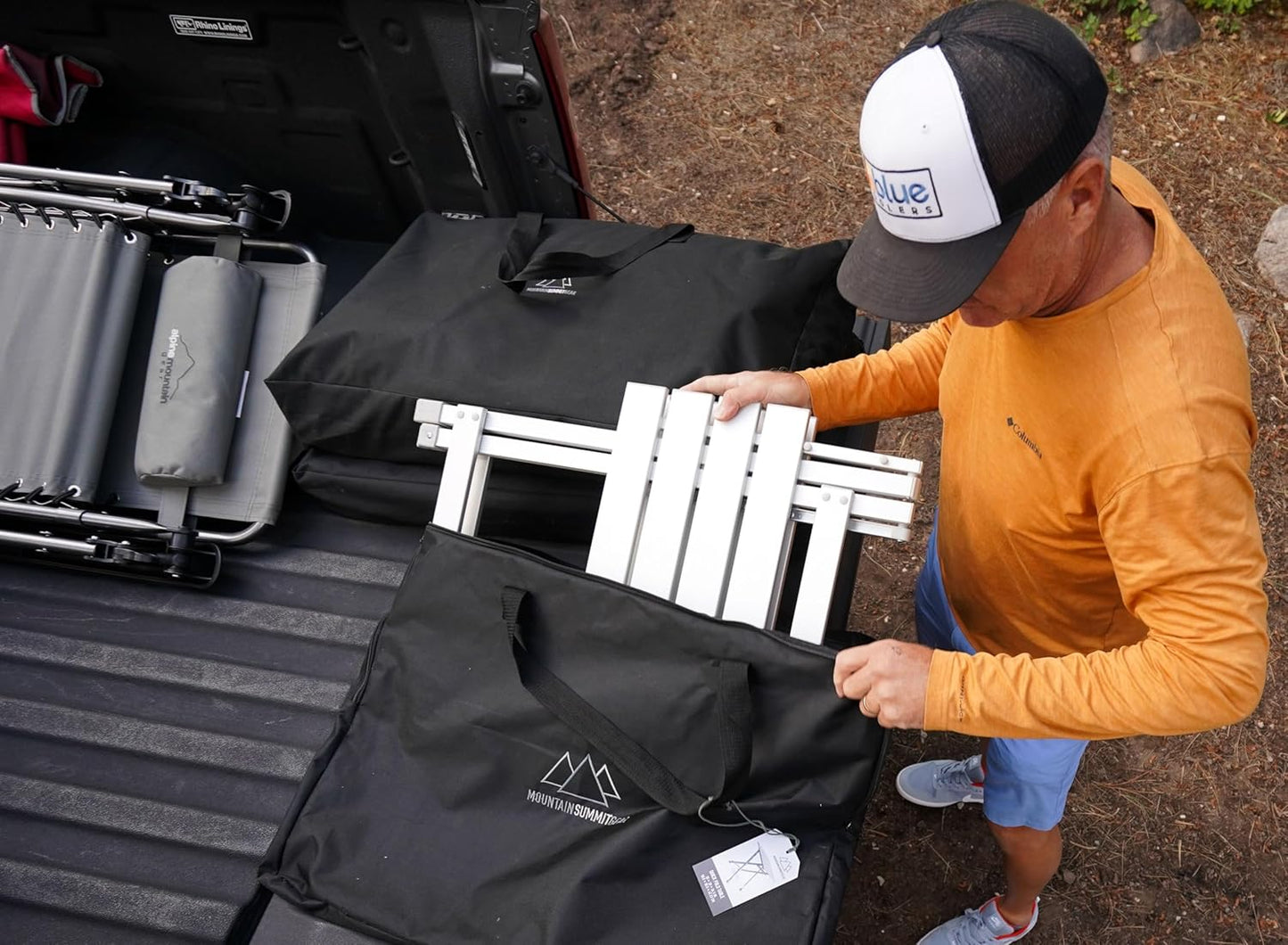 Quick-Fold Camping Table Made with Weather-Resistant Aluminum (Made by Caddis Sports)