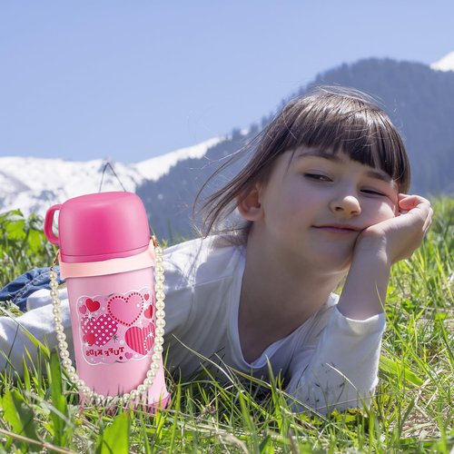SiliFine 2 Pcs Silicone Water Bottle Handle Holder with Pearl Strap Compatible with Stanley Cup Accessories Sling Water Bottle Carrier Holde Fits Most 8-40 oz Tumbler Gift for Woman(White,Pink)