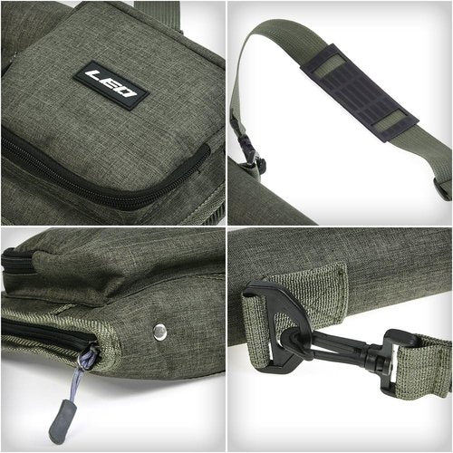 Lixada Fly Fishing Rod Case,Portable Fishing Tackle Bag,Canvas Fishing Pole Storage Bag Fly Rods Reels Durable Carry Case
