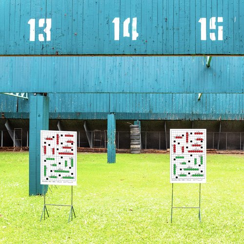 Datanly 50 Sheets Battle Target Bulk 17x25 Inch Paper Targets for Shooting Practice Shooting Range Accessories Paper Target Highly Visible and Bright Game Targets for Range or Outdoor