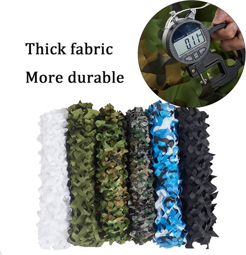Camo Netting, Bulk Roll Camouflage Netting Woodland, Military Hunting Free Cutting for Hunting Blind Sunshade Shooting Theme Party Decoration