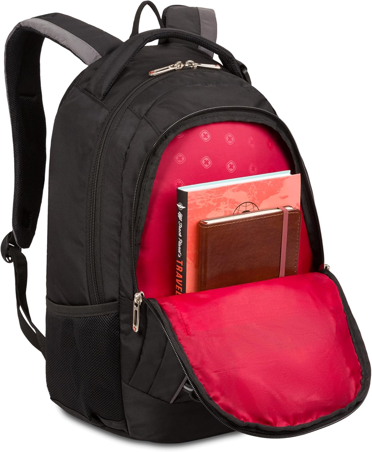 SwissGear 1186 Bungee Backpack, Grey (Laptop Version), 17.75 inch
