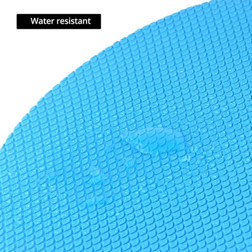 QWORK Stability Trainer Pad - Blue Foam Balance Exercise Cushion for Therapy, Yoga, Pilates, and Fitness - Non-Slip, Water-Resistant, Supports Ankle Stability, Relieves Knee and Elbow Pain